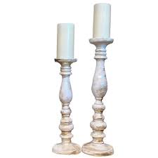 Accents | Large Candleholders Gold And Off White Colors ...