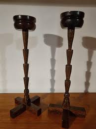 Candlestick Pair Handmade Vintage Spiral Candelabra Jorvik York - Etsy