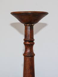 Oversized Hand Carved Wood Floor Pillar Holder Set of Three India For Sale at 1stDibs | oversized floor candle holders, wood floor candle holders, wooden floor candle stands