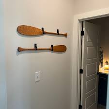 Leather Paddle Display Hanger, Canoe Row Hook, Wall Hanging ...