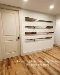 Pairing beige trim and white walls may be a great place to ...