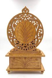 13" Ganesha Sitting on Singhasan, Good Luck Gift, God of ...