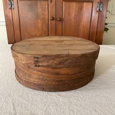 Antique Round Cheese Box - Etsy