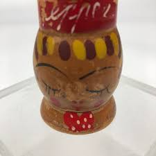 Vtg MCM Chefs SALT & PEPPER Wood Shakers Japan 3" Red White Collect Kitchen so Cute - Etsy