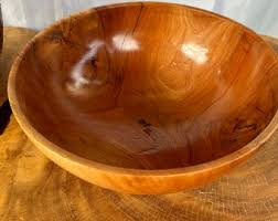 Single Natural Wooden Burl, Red Cherry Live Edge Bowl Made From a One Tree, Centerpiece Display H13.5x10.5inches - Etsy