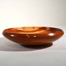 Unique Red Cedar Wood w/ Turquoise Inlay Bowl [Made in USA] – Art Escape