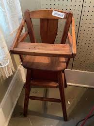 Sold at Auction: DOLL HIGH CHAIR CRADLE AND IRONING BOARD