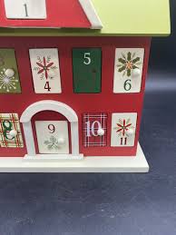 Pier 1 Import Christmas Village House Wooden Advent Calendar ...