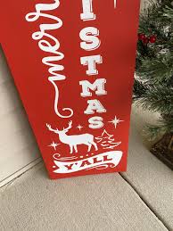 Christmas Porch Sign, Holiday Porch Decor, Merry Christmas Y ...
