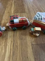 Christmas Wooden Train Holiday Express-Vintage- NOS | eBay