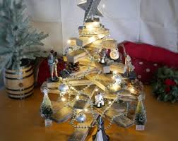 Bourbon Barrel Stave Christmas Tree - Rustic Christmas Holiday Decor Made From Old Bourbon Barrels - Etsy