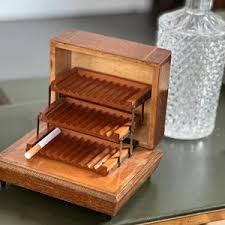 Vintage Musical Cigarette Box – Italian Wood Inlay – Plays Torna a Surriento – Mid-century Expanding Tier Display - Etsy