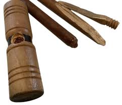 Vintage Wood Croquet Mallets Stakes Primitive Shabby Chippy Decor Painted Lot 6 | eBay