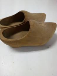 Vintage Hand Carved Dutch Wooden Clogs Unpainted, 7 Inches ...