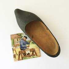 Very Large Vintage Wooden Shoe, Hand Carved Dutch Clog ...