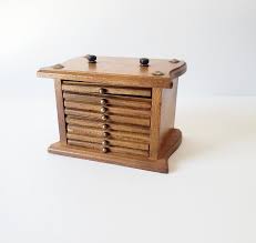 MCM Vintage Wood Drawer Box Coaster Set /details in ...