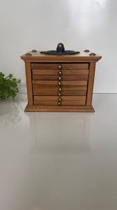 Mid Century Wooden Coaster Set: Brass Knob, Cork Coasters ...