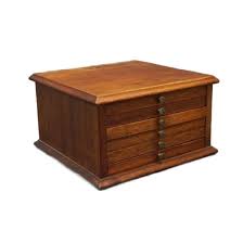 19th Century Mahogany Specimen Chest | Chairish