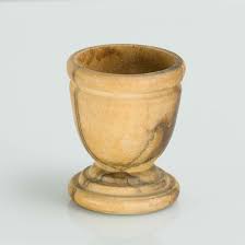 Vintage Turned Carved Olive Wood Miniature Mortar | eBay