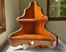Vintage Tiered Floating Country Corner Shelf - Etsy