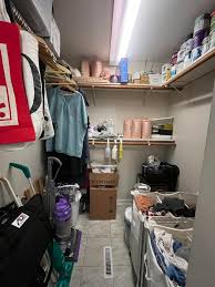 Lucky to have this “utility closet” but it is really poorly ...
