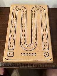 VTG Handmade Solid Hard Wood Cribbage Board Inscribed 1999 Young's Furniture | eBay