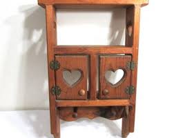 Wood Curio Display Vintage Small Shadow Box With 2 Doors - Etsy