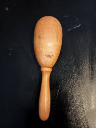 VTG My Nanna's WOODEN SOCK DARNER MENDING TOOL 6" long 1 1/2 ...