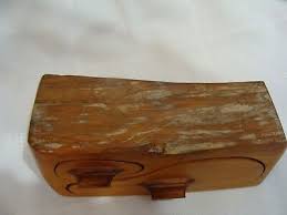 Totara Wood Box w/ 2 Drawers Handmade from Gebbies Valley ...