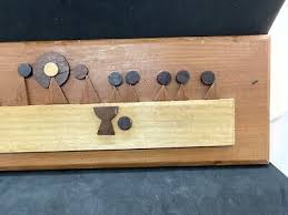 MCM Modernist Wood Relief Sculpture Depiction of THE LAST ...