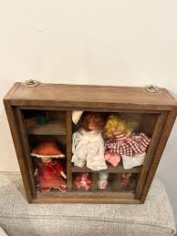Wooden Shelf Compartment With Nancy Ann Storybook Dolls & Misc - Etsy Israel