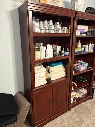 Used for 1 year. No longer needed. Double door with shelving ...