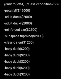 I never told I am stuff when I'm asking if my items on my shop is worth a price, but business is business so you gotta do it. anyway shoutout to these