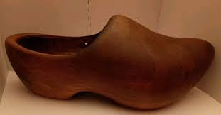 Wooden Dutch Clog Shoe Vintage 10.25" Wall Decor Hand Carved ...