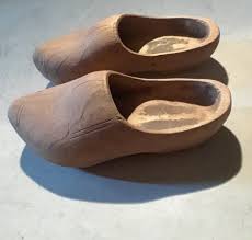 Hand-carved Wooden Clogs: Antique Rustic Decor, Wall ...
