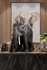 Elephant Statue for Home Decor - Unique Animal Sculpture ...