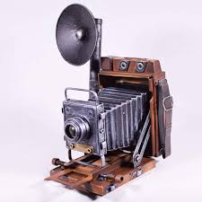 Retro Metal Collectible Antique Camera with Flash Model ...