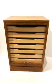 Danish Modern Tambour Door File Cabinet with Multi Drawer and Lock Key at 1stDibs | tambour door filing cabinet, multi drawer lock, file cabinet with lock and key