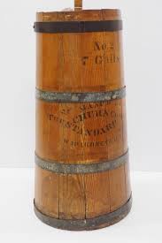 Sold at Auction: No.2 7-gallon wooden butter churn