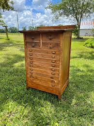 Antique Cartographer Cabinet, Twelve Drawer Cabinet, Chest ...