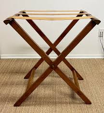 Antique Butler Tray Table in Pale Mahogany | Chairish