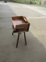Vintage Small Wood Telephone Table With Drawer - Etsy