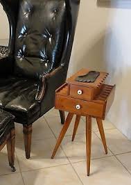 VTG Mid Century Pipe Display Stand Wilton Ashtray Hoosier Cabinet Torpedo Leg | #493810603