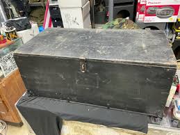 Vintage 1968 Military Foot Locker Trunk Box Bern Kane Production INC. | eBay