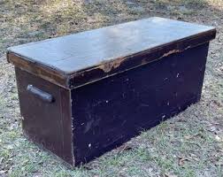 Vintage Wood Tack Box, Storage Box, Tool Box, Handmade Box, Horse Tack Box, Tac, Large Box, Wood Trunk, Chippy Paint, Primitive Furniture, - Etsy