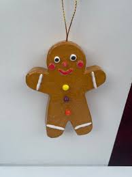 Beige or Brown Handmade Paper Mache & Clay Cute Gingerbread ...
