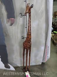 Wooden Giraffe Statue 40.5"t Decor