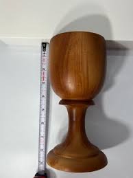 Mid Century Modern Italian Wood Goblet Wooden Wine Glass ...