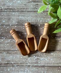 Bath Salt Scoop Wooden Spoon Mini Salt Spoon Small Wooden Scoops Decorative Canister Scoop Wood Scoops for DIY Crafts Miniature Scoop - Etsy