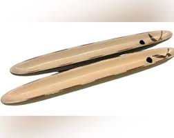 Lot of 2 Olive Hand Painted Glazed Vintage Pottery Serving ...